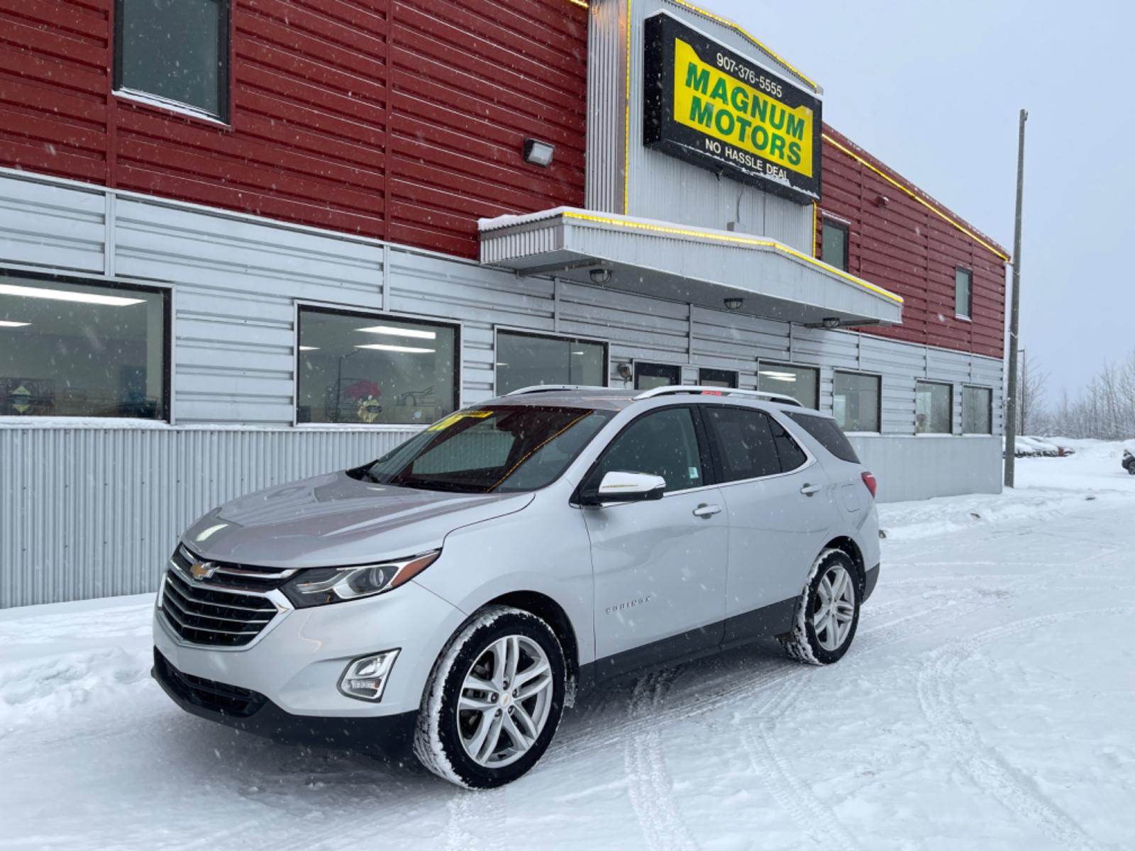 2020 SILVER /black leather CHEVROLET EQUINOX PREMIER (2GNAXYEXXL6) with an 2.0L engine, Automatic transmission, located at 1960 Industrial Drive, Wasilla, 99654, (907) 274-2277, 61.573475, -149.400146 - Photo #0
